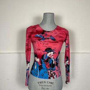 Insane Japanese Y2K Archive Mesh Top